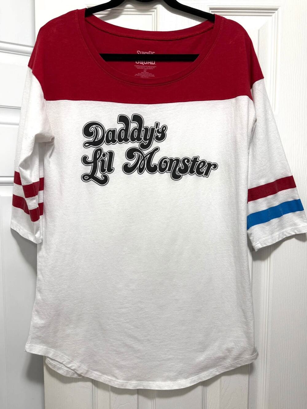 Juniors Plus 2X DC Comics Suicide Squad Harley Quinn Daddy’s Lil Monster T Shirt